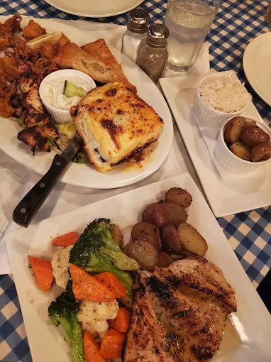 Greek Dinner Platter for 2 at Global Fusion Bistro