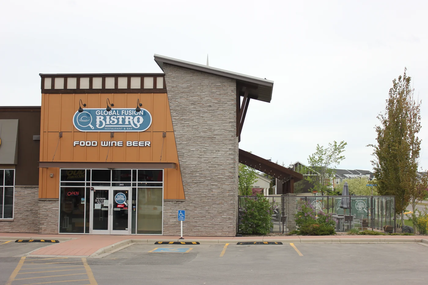 Global Fusion Bistro storefront in Chestermere